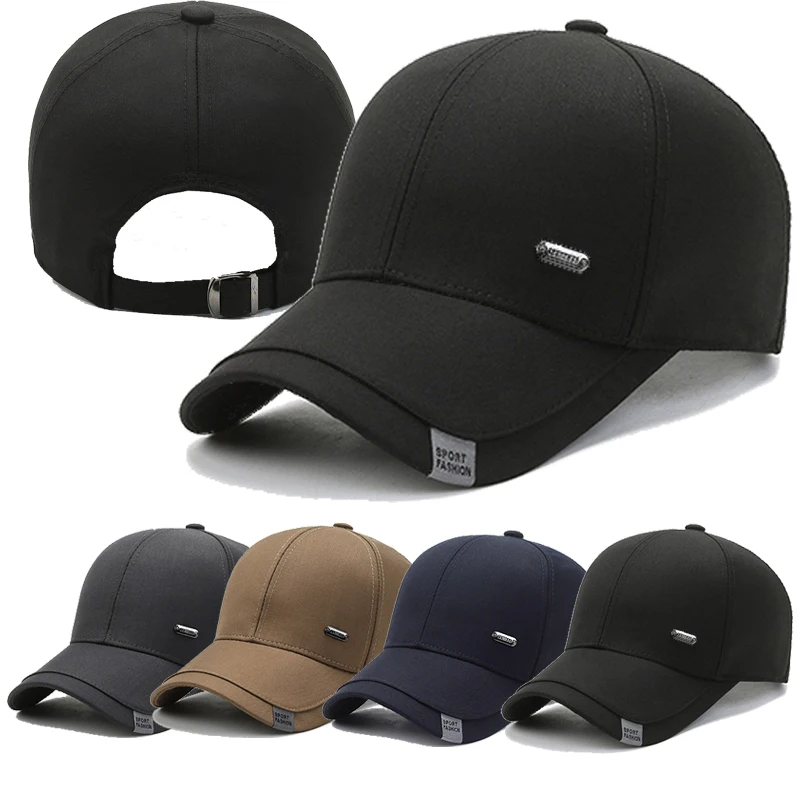 

Бейсболка мужская хлопковая, кепка для мужчин, кепка для отца, Кепка-тракер, однотонная регулируемая бейсболка