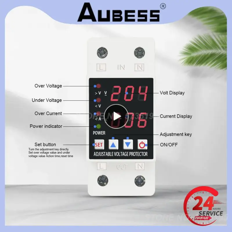 

Over Voltage Protective Device 230v Protector Relay Adjustable 63a Protector Smart Home Overvoltage Protector