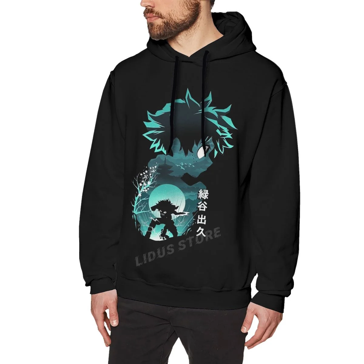 

Толстовка с капюшоном из японского аниме «Моя геройская Академия», «Izuku Midoriya Boku No Hero Академия», одежда в стиле Харадзюку, уличная одежда из 100...