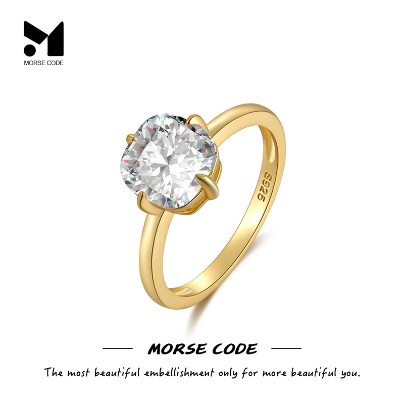 

MC 925 Sterling Silver Luxurious Sparkling Zircon Ring for Women Wedding Jewelry Gold Engagement Rings Anillos Plata Bague Gifts