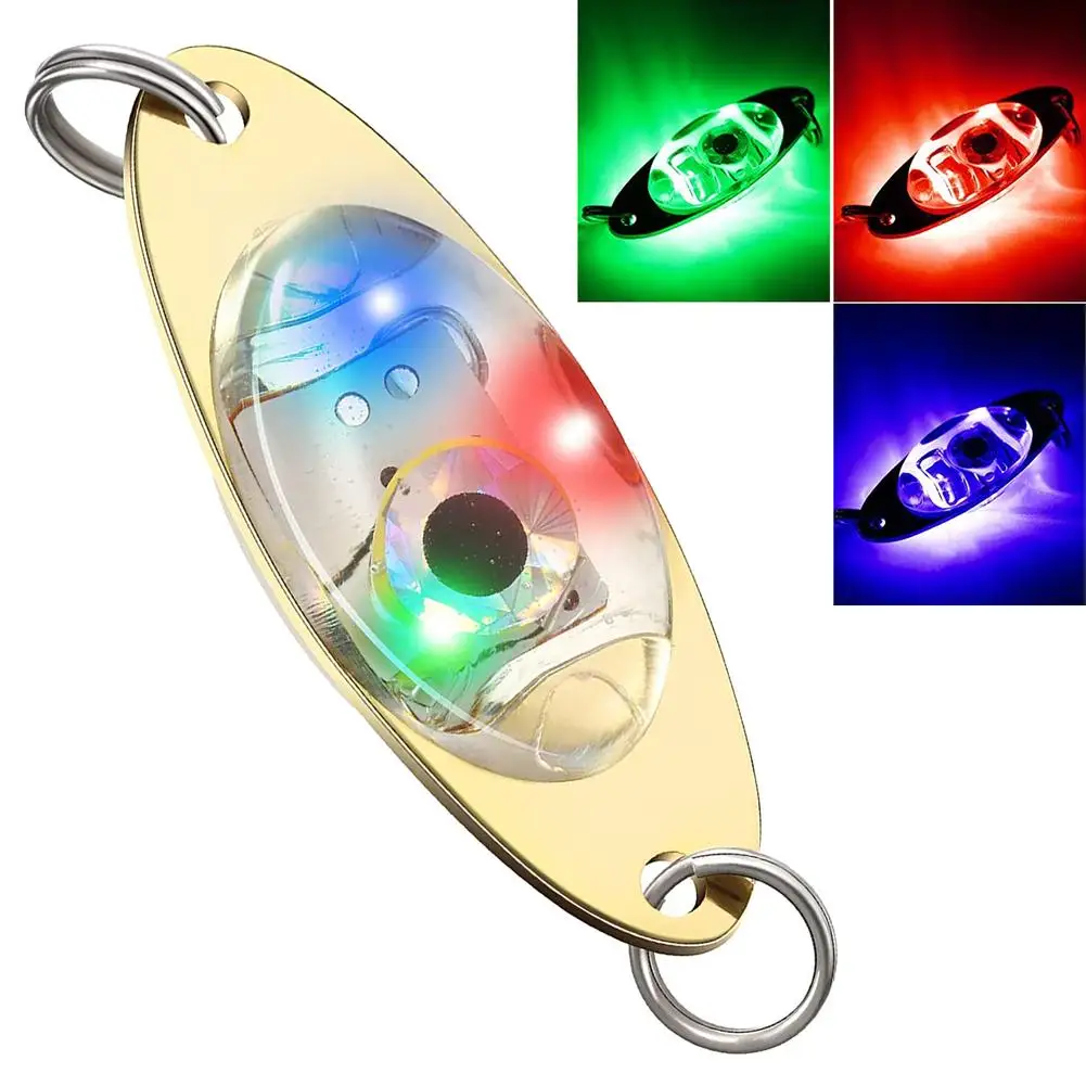 

1Pcs Led Fishing Lures Electronic Spoons Underwater Flasher Fishing Bait Luminous Lure Bait For Freshwater Saltwater Wholesale