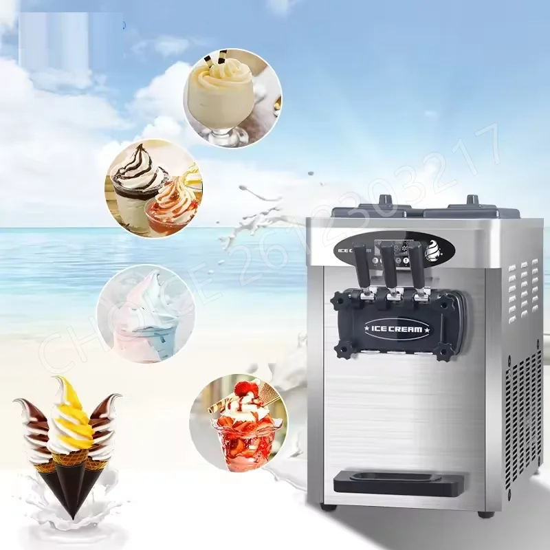 Коммерческая автоматическая машина для производства мягкого мороженого 110 В из