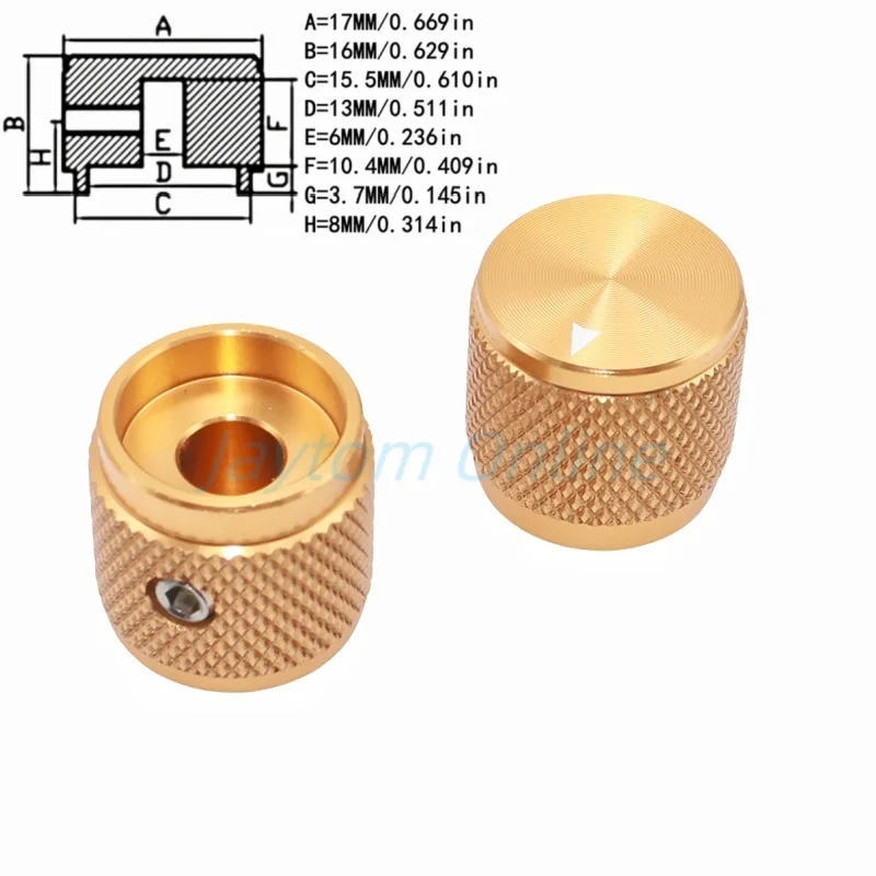 

Колпачки для потенциометров из алюминия