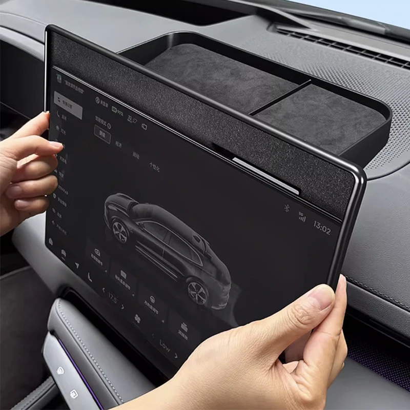 Центральная консоль для Zeekr 001 007 2024 задняя замшевая коробка хранения аксессуары