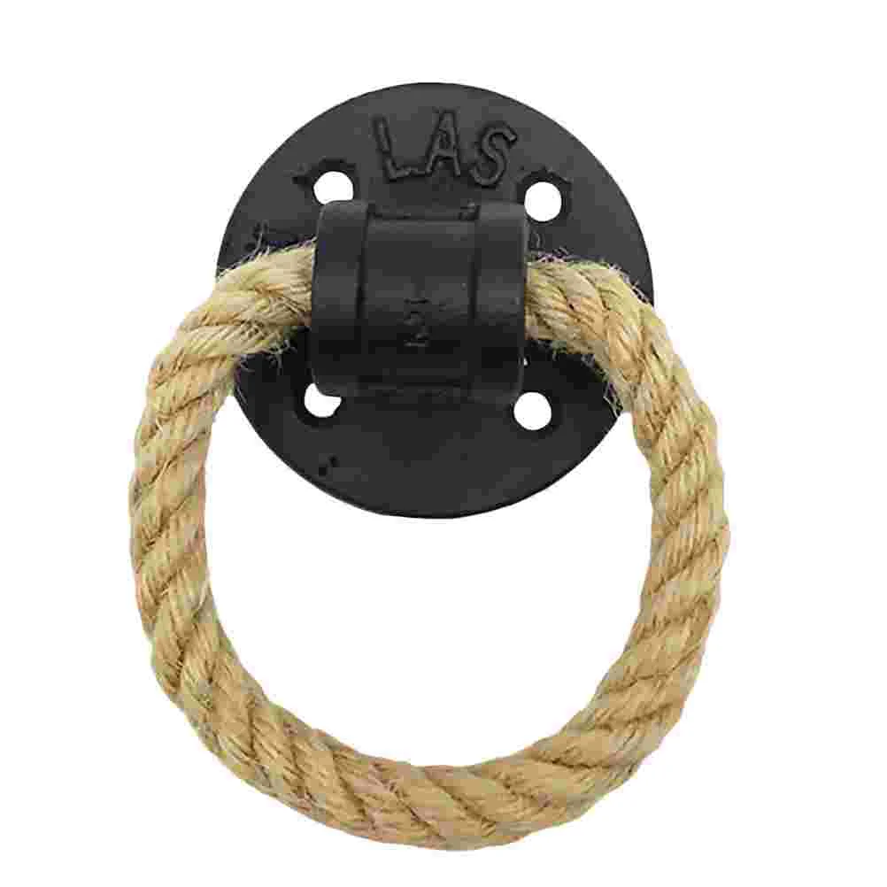 

2Pcs Vintage Rope Barn Door Handle Cupboard Wardrobe Handle Cabinet Drawer Ring Metal Gate Handle for Gate, Closet, Bedrooms,