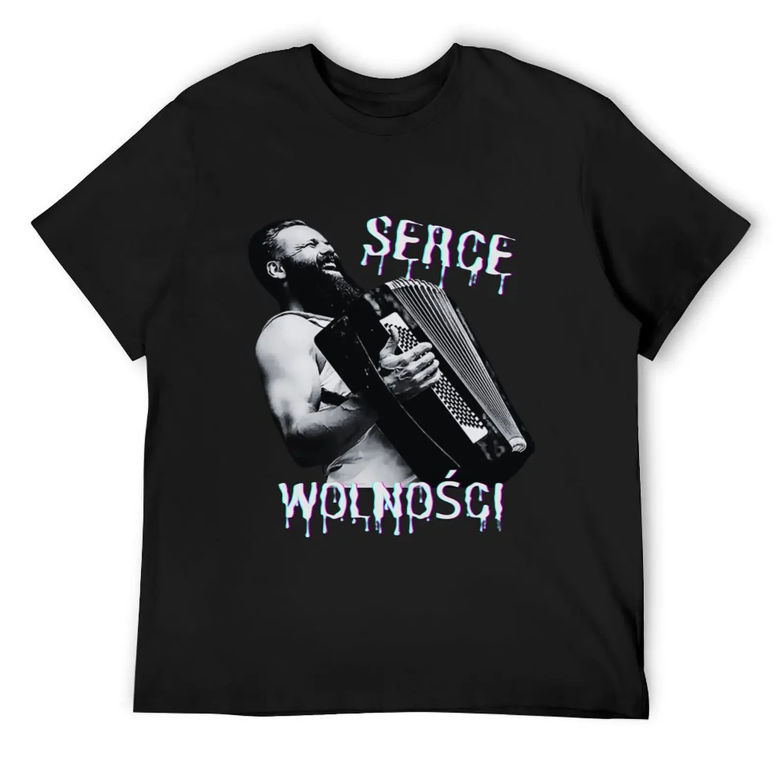 Witek Muzyk Ulicy - футболка Heart Wolnosci большого размера с рисунком винтажная одежда