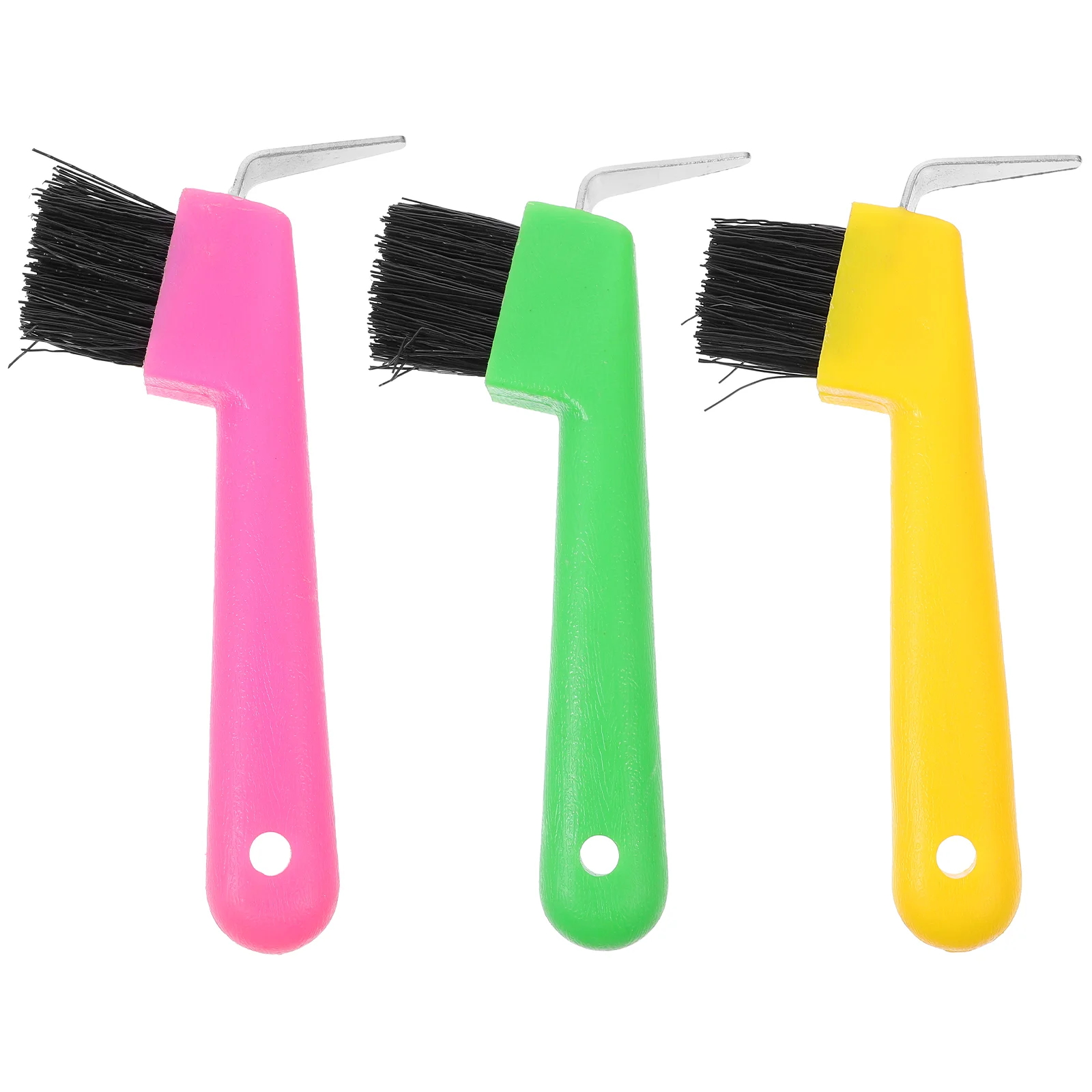 

Plastic Horse Hoof Pick Brush Grip Hoof Pick Handle Cleaning Brush Horseshoe Grooming Tool Portable Hoof Pick Horse