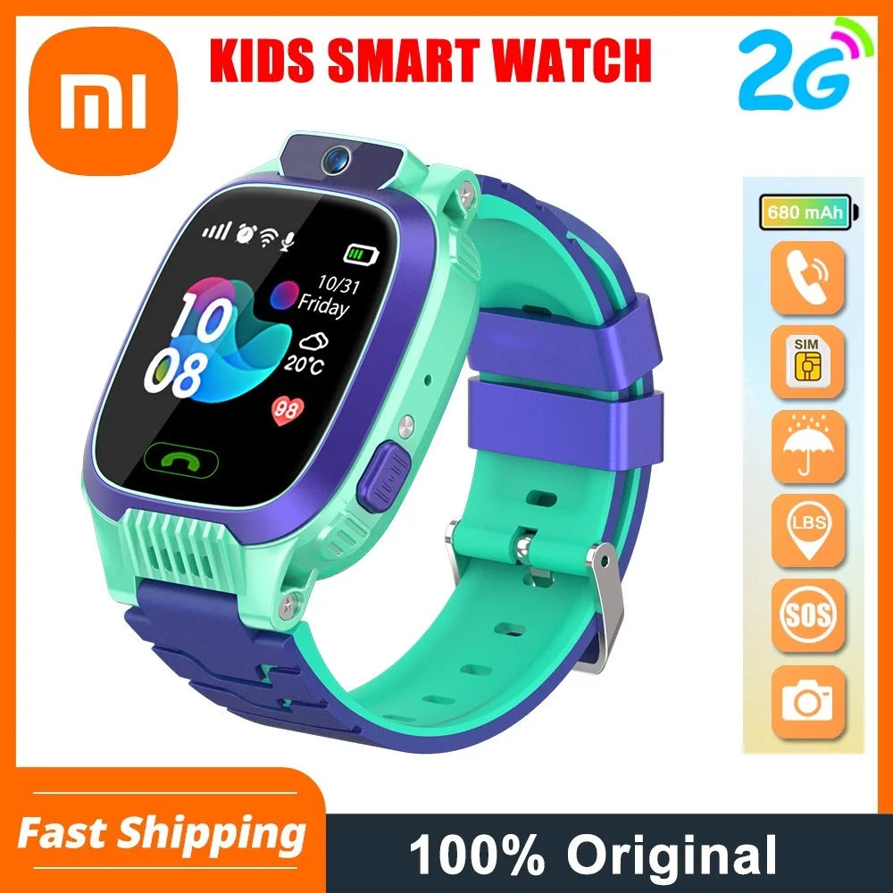 

Детские Смарт-часы Xiaomi Y79 с GPS, шагомером, позиционированием, IP67, водонепроницаемые часы для детей, безопасный умный Браслет, Android IOS