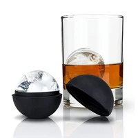 new silicone whiskey round ice cube maker ball shape spherical ice cube mould machine quick freezer ice mold tray