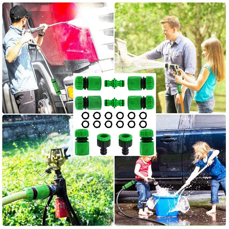 Продвижение! Соединитель для быстрого соединения садового шланга 1/2 дюйма с двумя мужскими соединениями для соединения с присоединительным адаптером T на трубе.