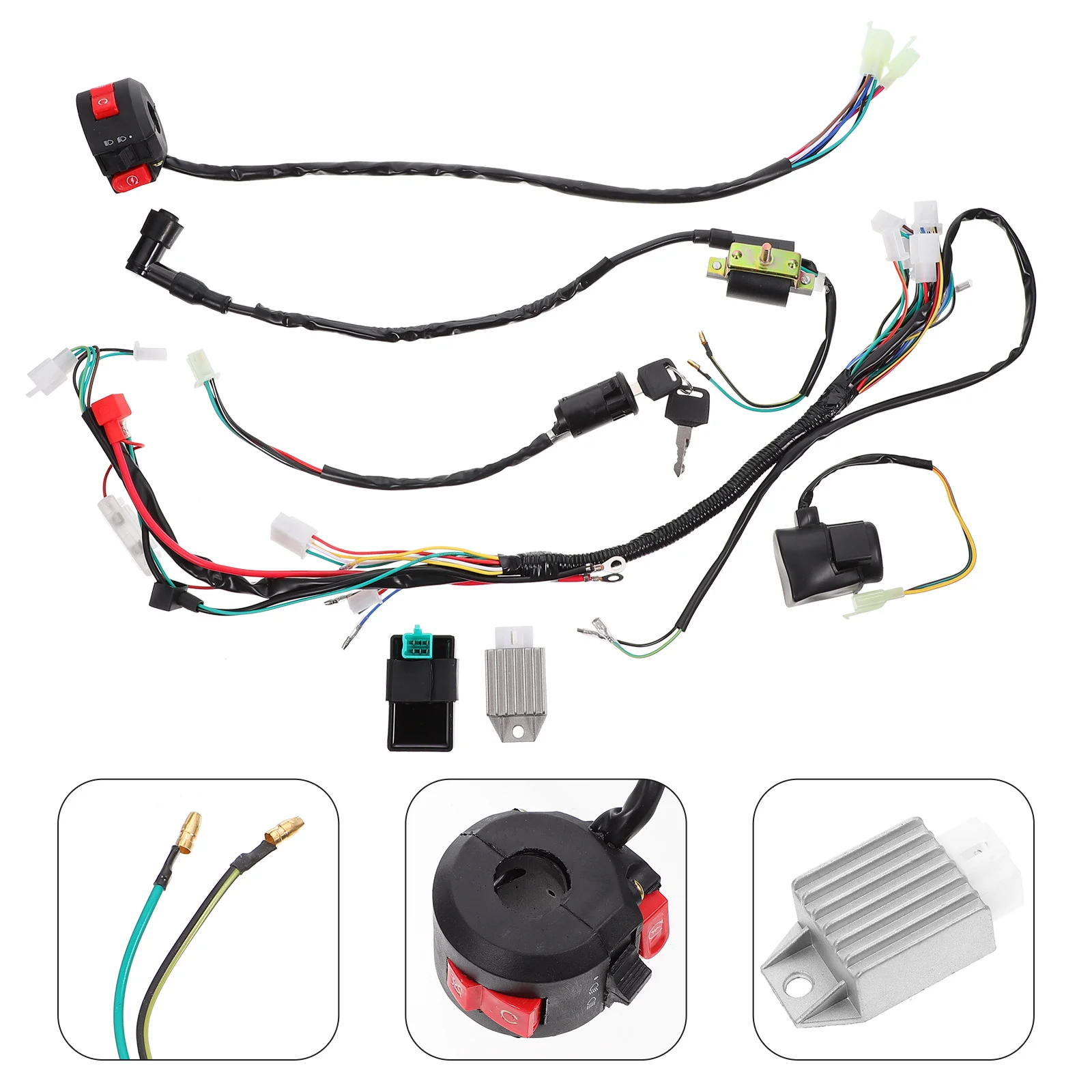 

1 Set Premium Durable Wire Harness Set ATV Harness Coil Set ATV Accessories Wiring Harness