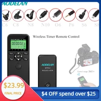aodelan wtr 2 wireless timer remote control shutter release c6 c8 n8 n10 s6 s8 o6 p6 cable for canon nikon sony camera