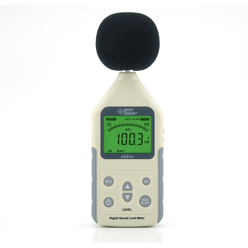 

New Professional Smart Sensor AR814 Digital Sound Level Tester Decibel DB Meter Measuring Range 30~130dB Noise Level Meter