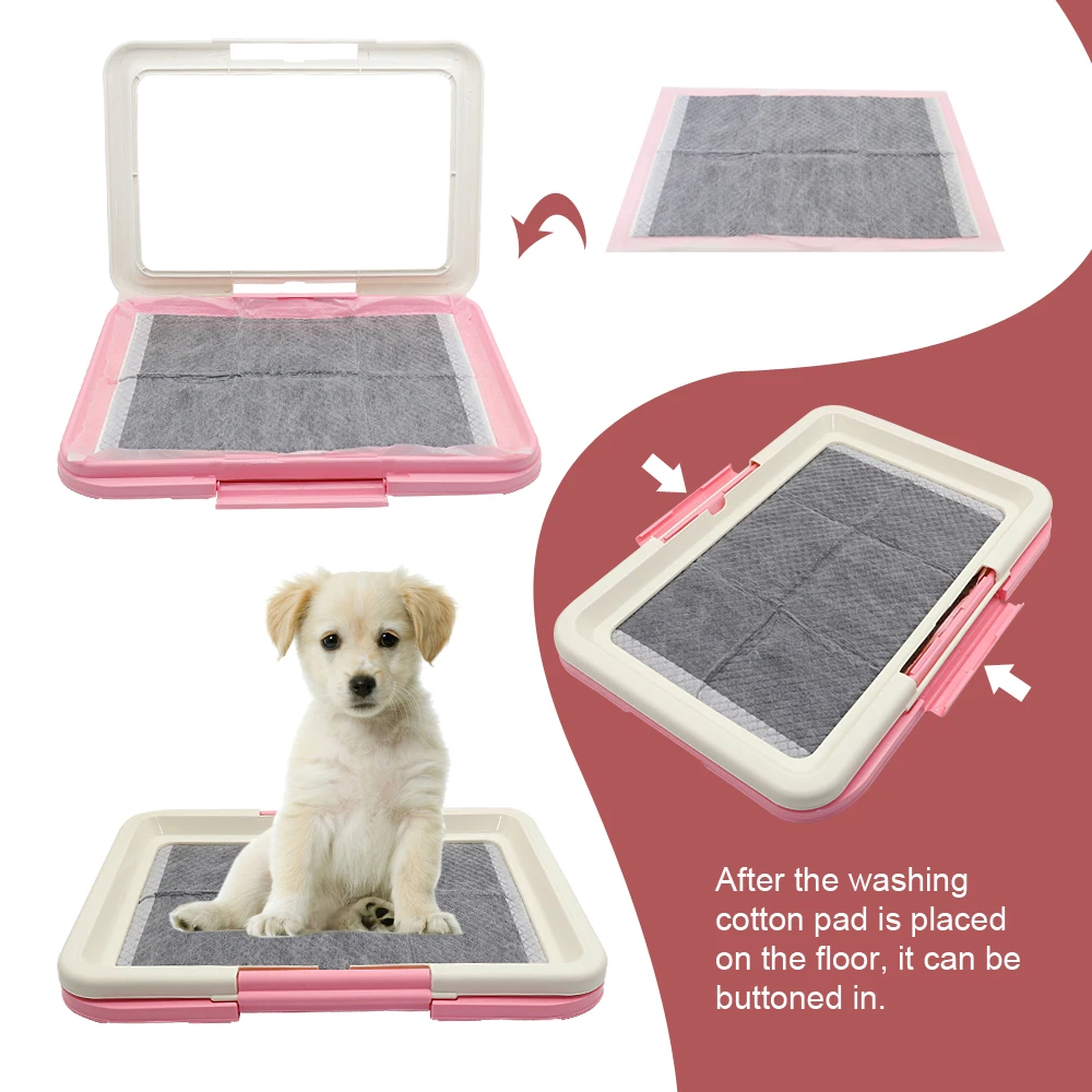 

Portable Dog Training Toilet Indoor Dogs Potty Pet Toilet for Small Dogs Cats Cat Litter Box Puppy Pad Holder Tray Pet Supplies
