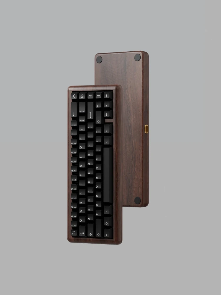 KBDfans DUSK67 Комплект механической клавиатуры из орехового дерева алюминий/ПК/FR4