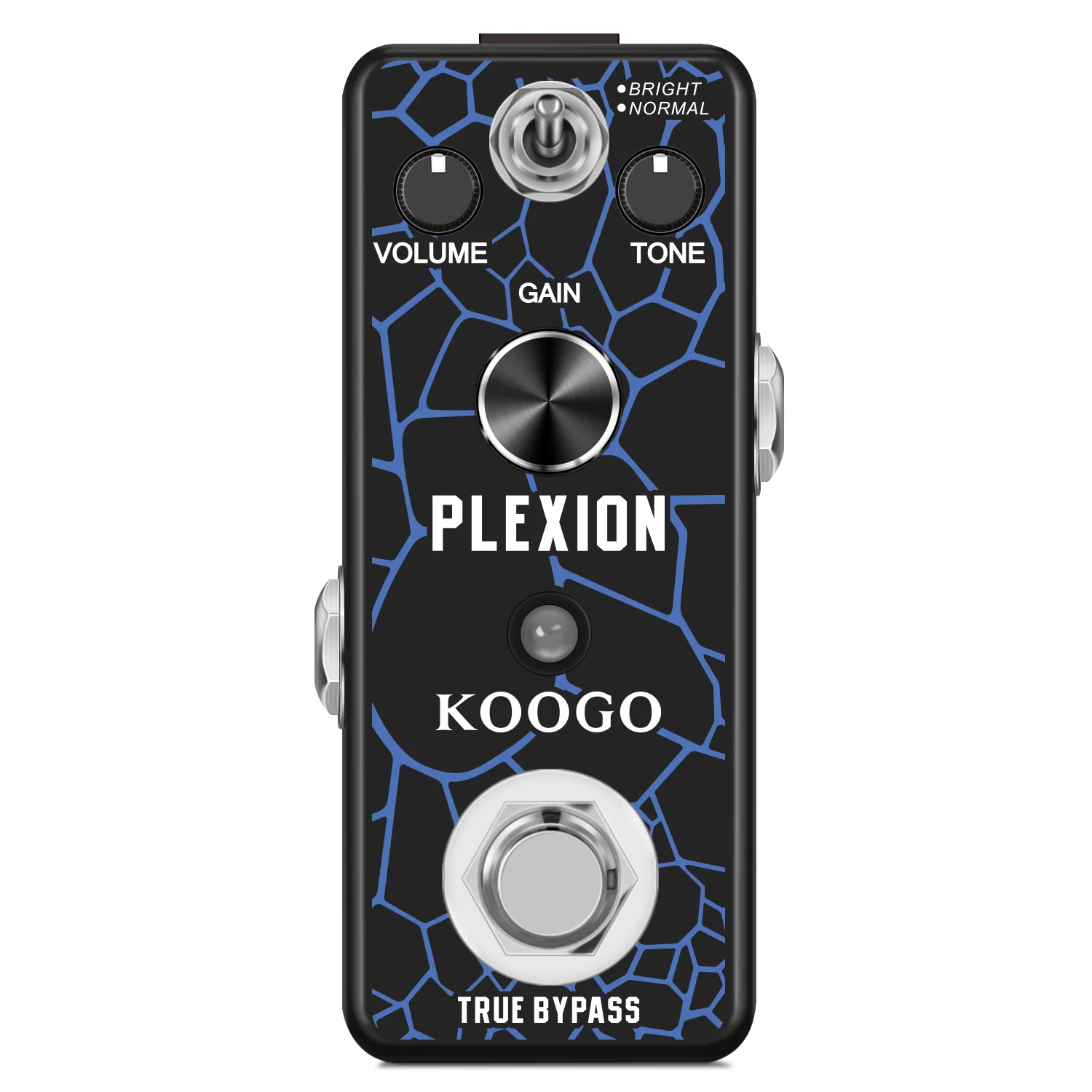 

Koogo Guitar Distortion Pedal Plexion Effects Pedals with Bright & Normal Working Modes Mini Size True Bypass LEF-324