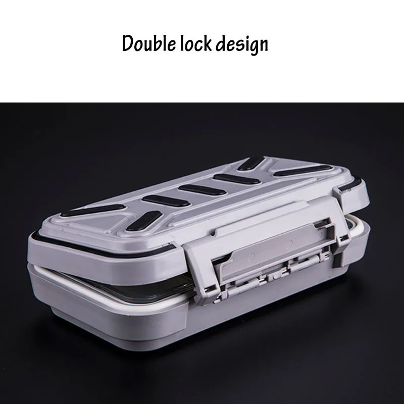 Водонепроницаемый бокс для хранения рыболовных снастей двухсторонний приманки