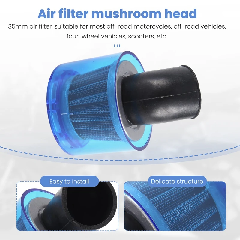 35 мм воздушный фильтр очиститель 45 градусов изгиб брызгозащищенный пластиковый
