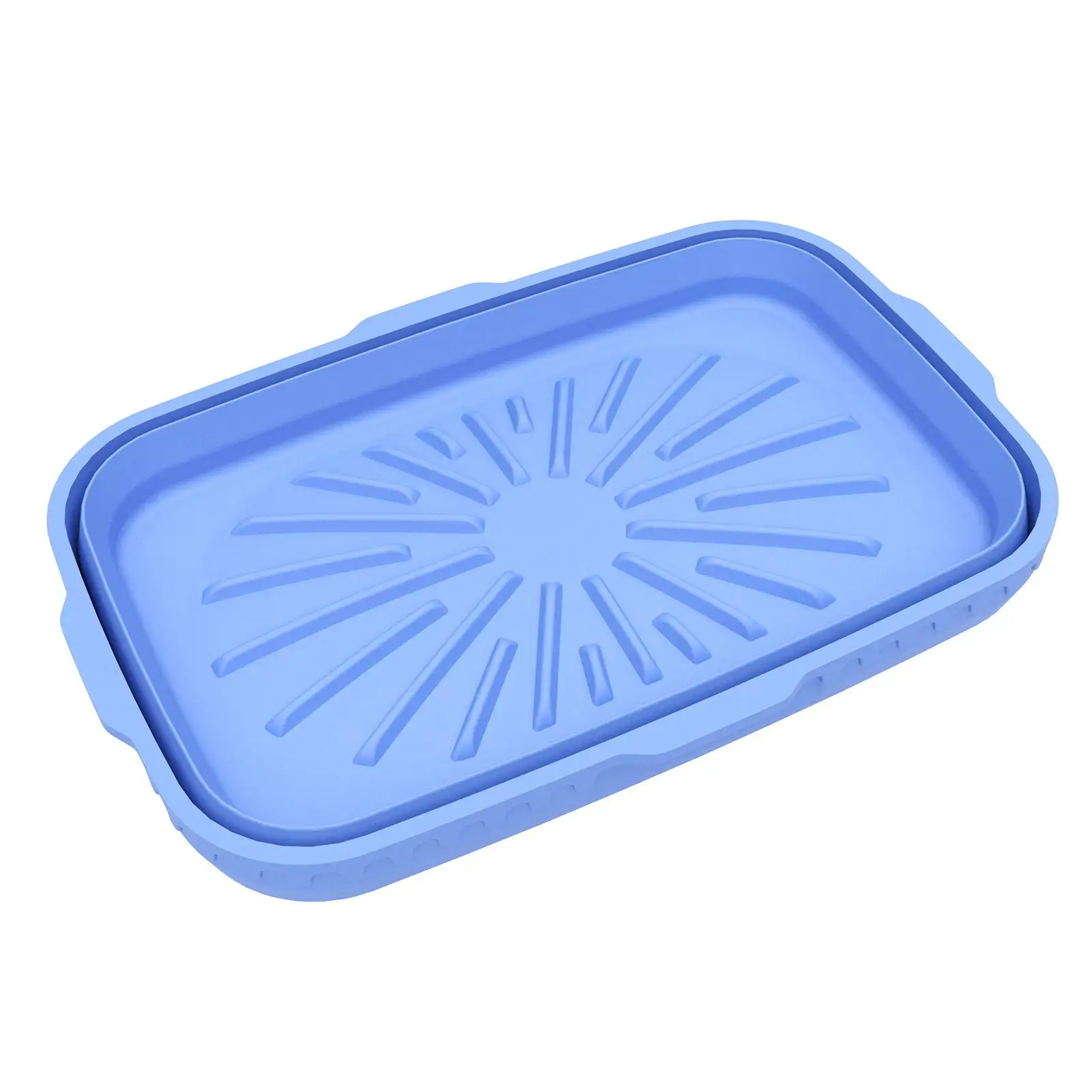 

Air Fryer Silicone Basket 8inch Foldable Square Rectangle Air Fryer Baking Tray Easy Cleaning Replacement Of Parchment Paper Air
