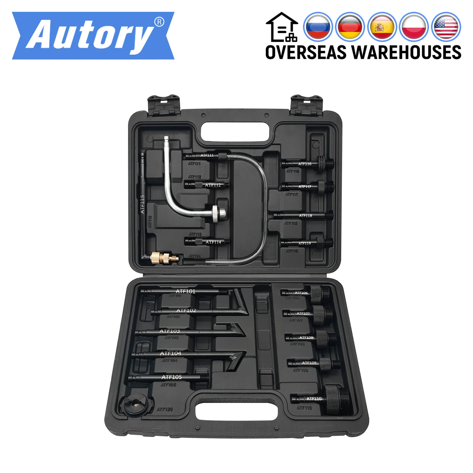 

20pc ATF Adaptor Set For Automatic Gearbox Transmission Oil Pump Dispenser DSG For Ford Volkswagen Audi VAG Toyota Mercedes Benz