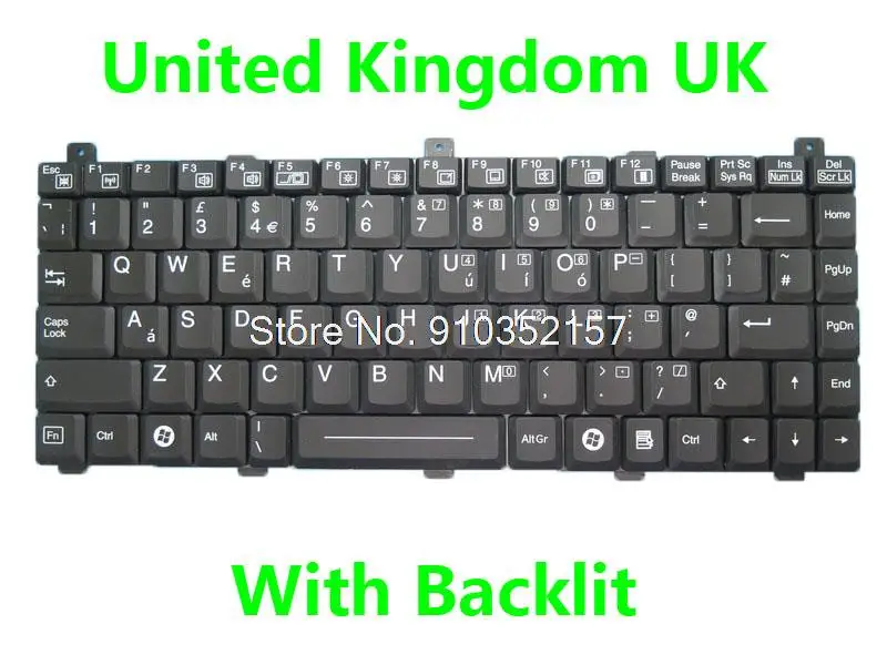 Клавиатура US FR для Getac B300 S400 B400 HMB4206MTA с подсветкой Соединенные Штаты французский |