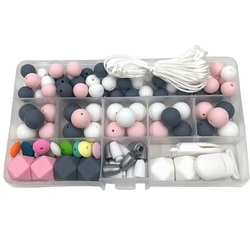 ABCPICK в упаковке силиконовые бусины для пищевых продуктов подарок душа подвески