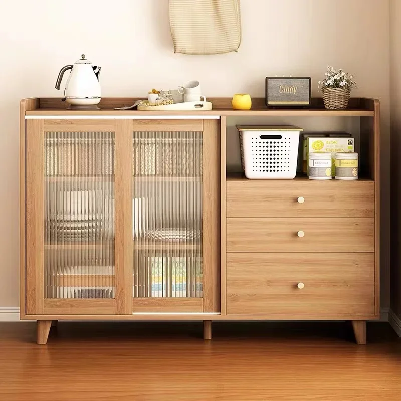 Аркадный шкаф для хранения вещей кухонный из массива дерева витрина Curio