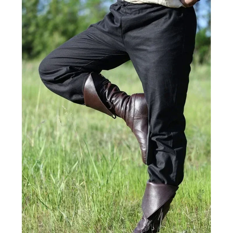 Мужские кожаные ботинки Cosplaydiy в средневековом стиле ботильоны среднего возраста