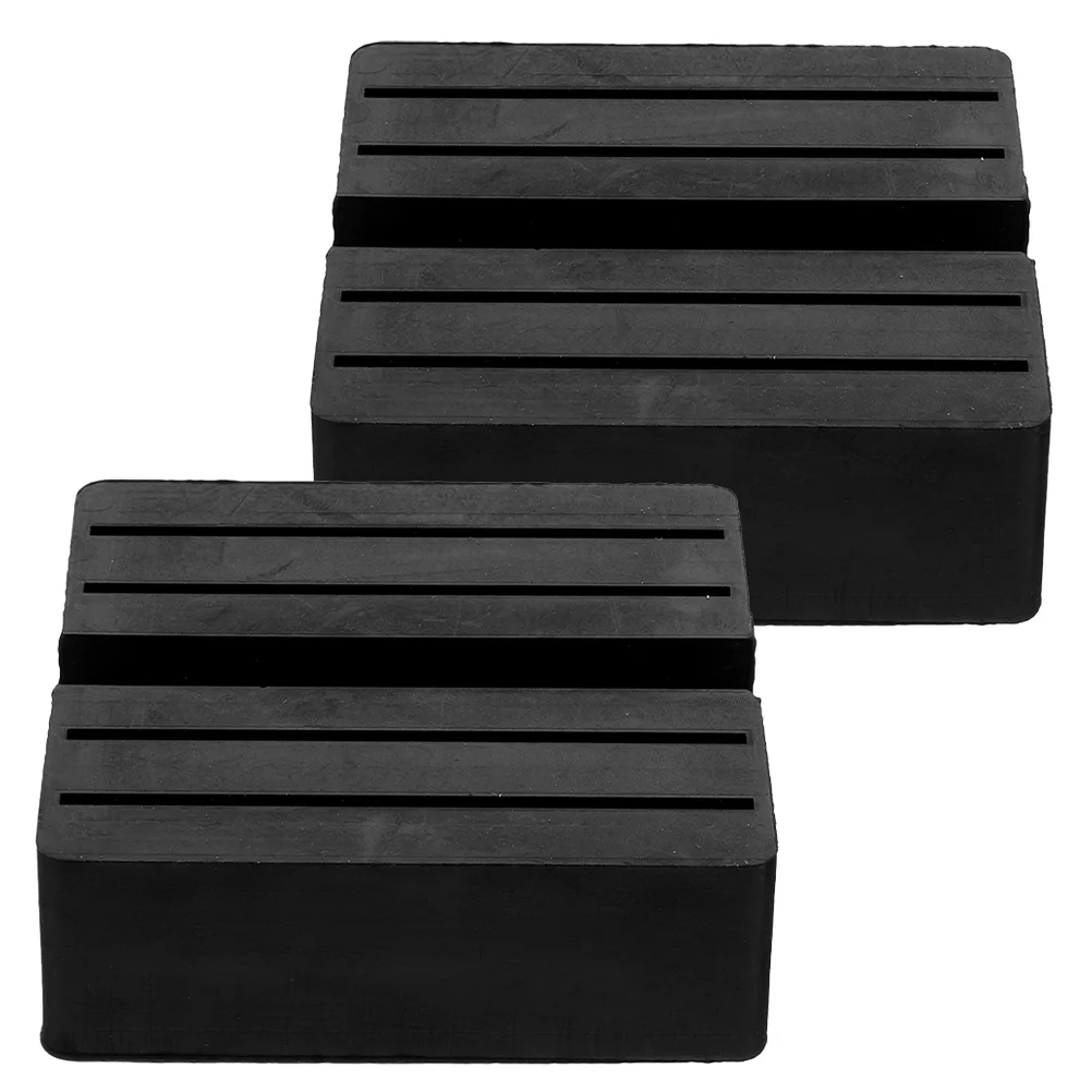 

2 Pcs Jack Block Pinch Weld Safe Rubber Pad Stand Support Outdoor Mat Jacks Pads Frame Rail Protectors Protectos Replace Lift