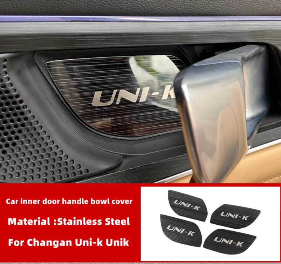 

Для Changan Uni-k Unik 2021 2022, аксессуары, внутренняя дверная ручка, чаша, наклейки, украшение, интерьер автомобиля, защита от царапин