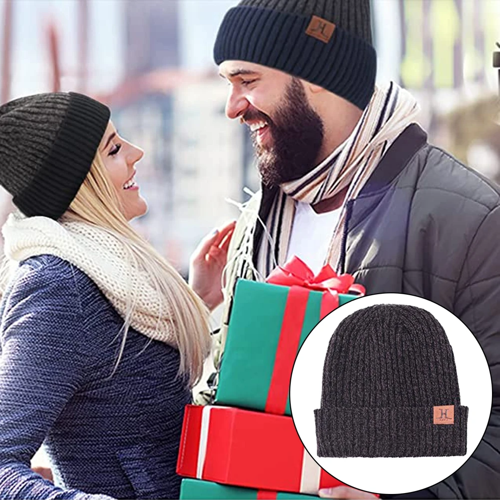 

2022 New Fashion Beanies Knitted Hat Men's Winter Hats For Women Skullies Brimless Cap Male Beanie Warm Thick Winter Hat Cap