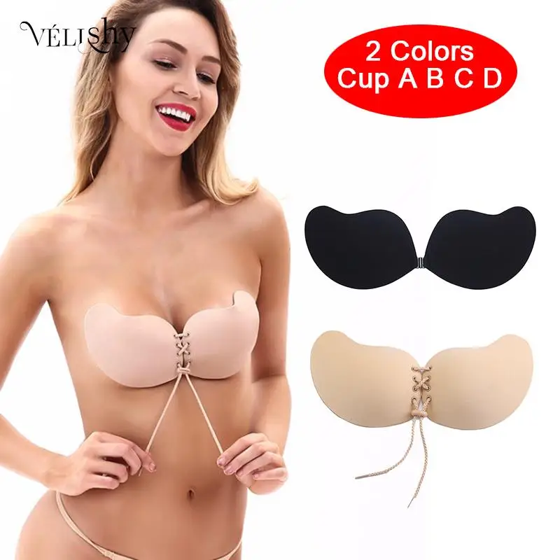 

Женский Невидимый силиконовый бюстгальтер, самоклеящееся гелевое Бандажное белье в форме манго, без бретелек, с открытой спиной, дамское нижнее белье