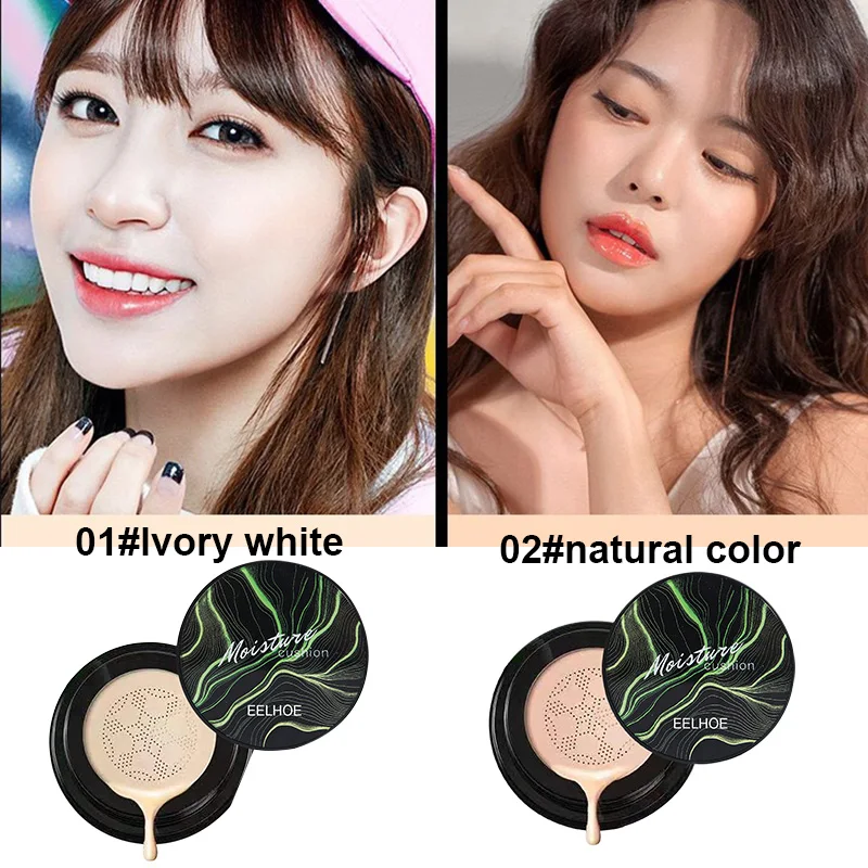 

NEW Air Cushion CC Cream BB Concealer Mushroom Head Moisturizing Make Up Foundation Natural Brightening Face Makeup Cosmetics