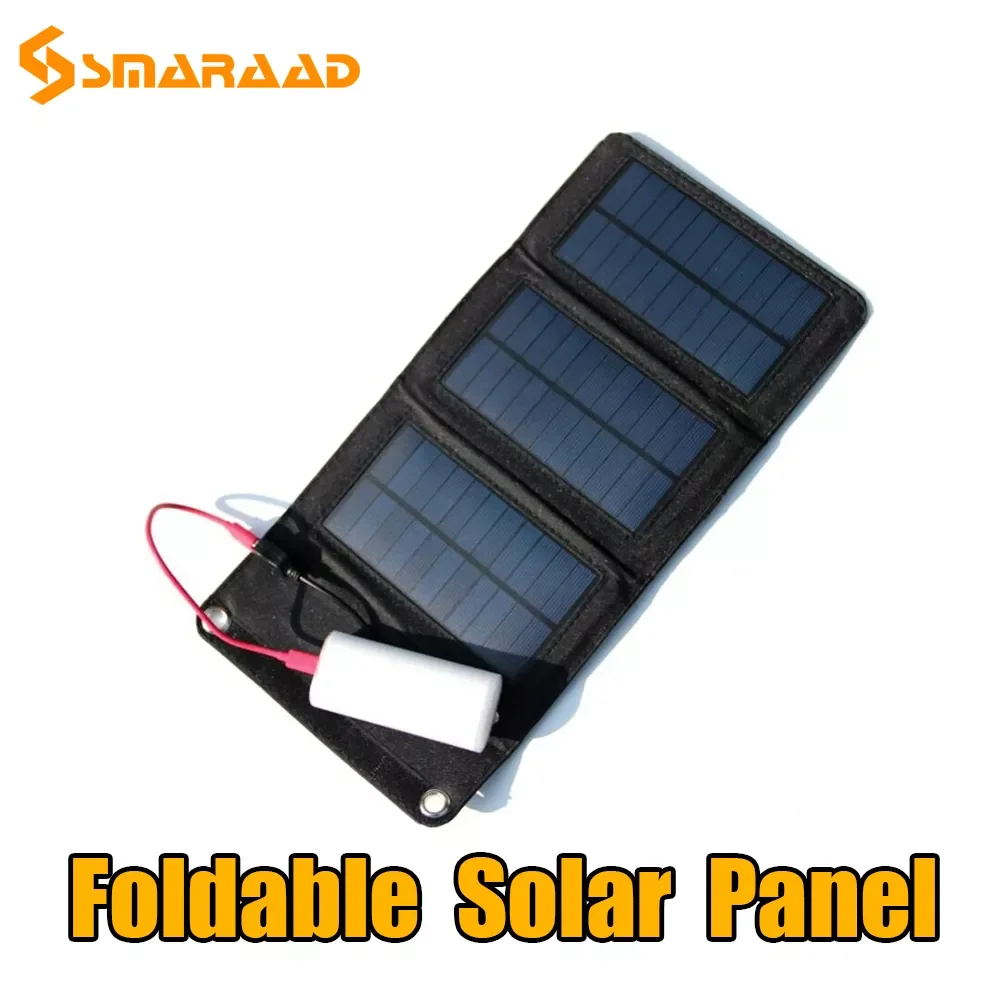 

Зарядное устройство на солнечной батарее, 5 Вт, USB, Портативная Складная Водонепроницаемая солнечная панель, зарядное устройство, внешнее мо...