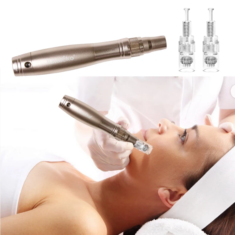 Ultima Derma Rolling Pen MTS$PMS MYM Microneedling Micro Screw Port Needle Cartridge Device Electric Stamp Tools Wireless | Красота и