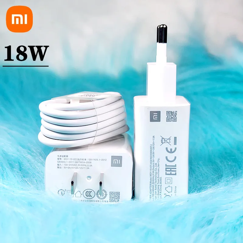 

Xiaomi poco M3 Charger 18W QC3.0 Power Adapter 3A Type C Cable For Mi 9se POCO M3 MI6 9T Redmi Note 7 8 9s K20