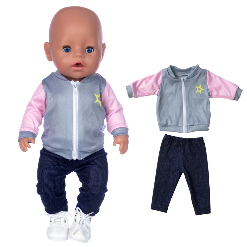 

Кукольная одежда 17 дюймов, куртка Reborn Baby Dolls, розовое пальто Gey, Детский новогодний подарок, игрушки, костюм