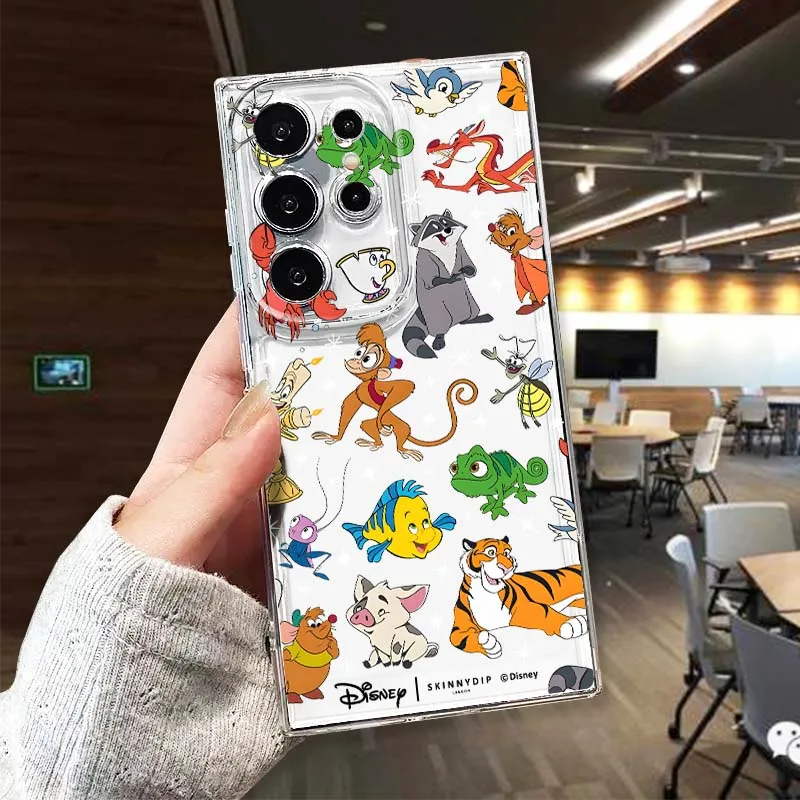 Фото Прозрачный чехол для телефона с персонажами мультфильмов Дисней для Samsung Galaxy S25 S24 S23 S22 S21 S20 S10 Lite Plus FE Edge TPU 5G №1