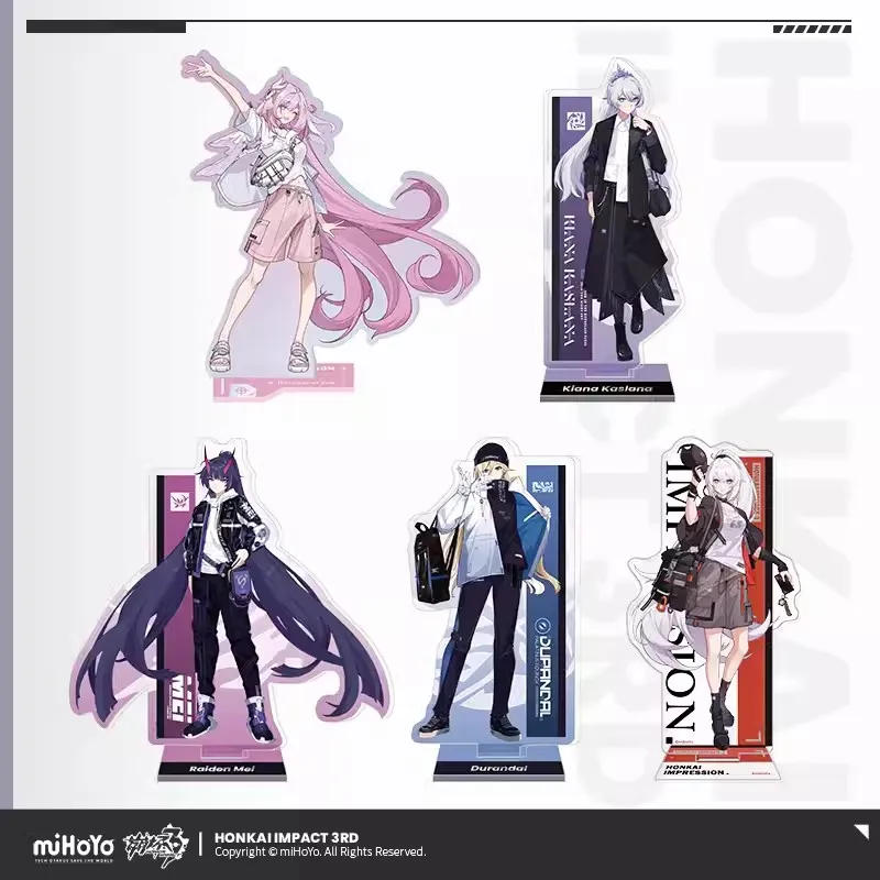 

HONKAI MPRESSION Acrylic Stand Game Official miHoYo MEI ELYSIA KIANA BRONYA Cartoon Character Decoration Halloween Gift