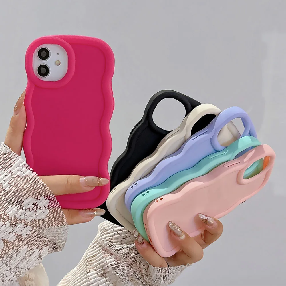 Фото Мягкий силиконовый волнистый чехол для телефона Huawei Nova Y90 Y71 Y70 Plus 7i 6 SE 3i 2 P40 Lite, яркий однотонный чехол-накладка ярких цветов Y90 №1