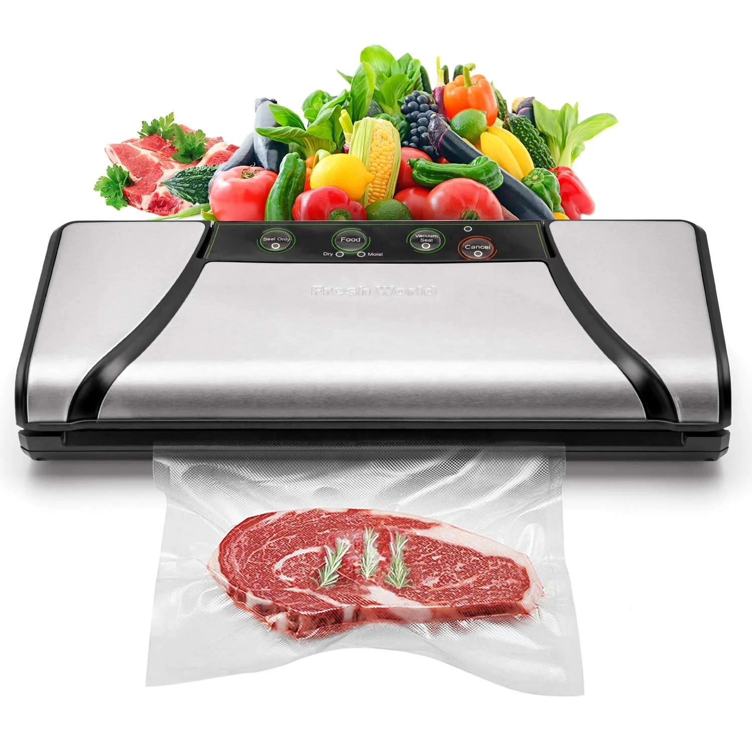 Small household fish ball vacuum sealer packing machine for a shop commercial vacuum sealer -75kpa vac pressure