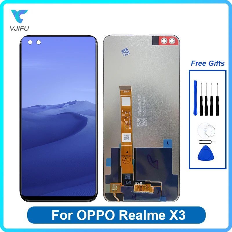 ЖК-дисплей 6,6 дюйма для Oppo Realme X3 SuperZoom, экран дисплея RMX2142 RMX2086 RMX2085 RMX2083, сенсорная панель, дигитайзер в сборе, замена