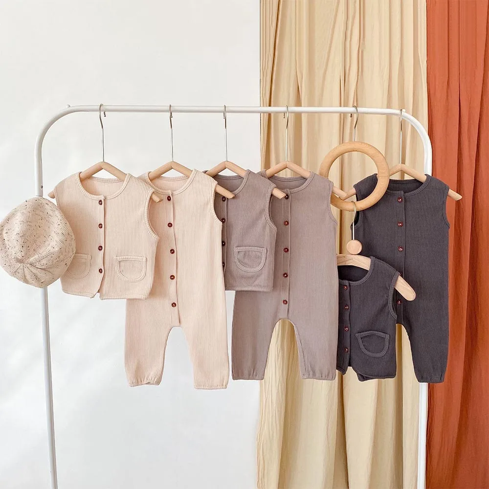 

Летний комбинезон для маленьких мальчиков и девочек, комбинезон, однотонные льняные Комбинезоны для младенцев, одежда для малышей на пугов...