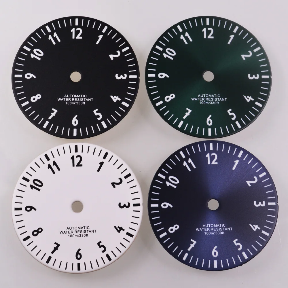 Зеленый Светящийся Циферблат 29 Мм