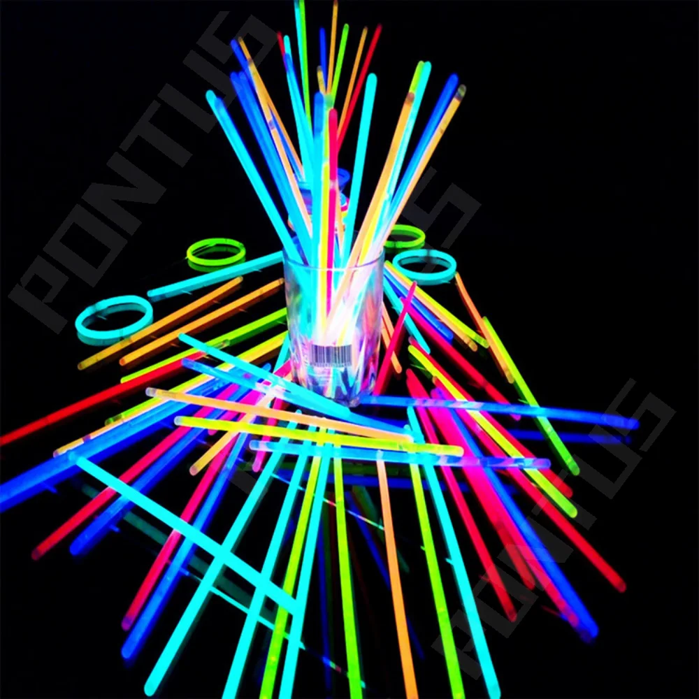 

50/100pcs Party Fluorescence Light Glow Sticks Bracelets Necklaces Neon for Wedding Festive Vocal Concert Supplies Glow Sticks
