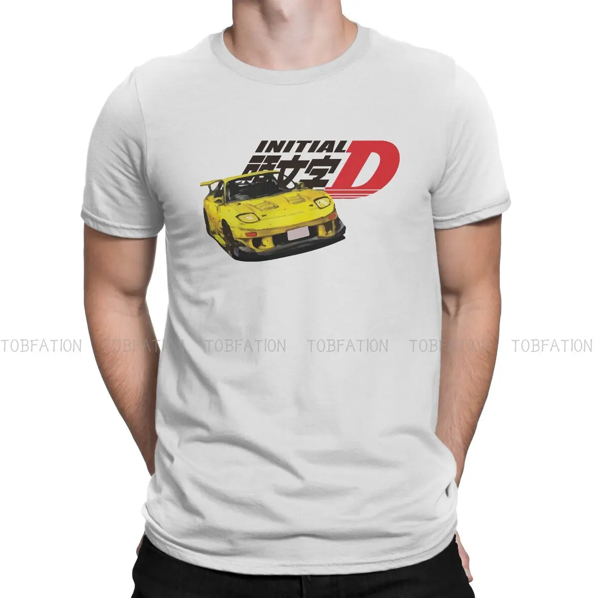 

Оригинал D, аниме тканевая футболка KEISUKE RX-7, Классическая мужская футболка, модная мужская одежда
