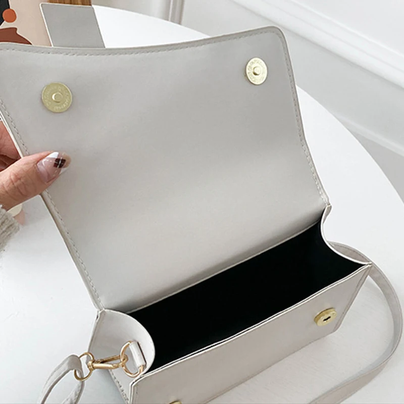 PU Leather Woman Handbags Luxury Designer Female Shoulder Bag 2022 New Fashion All-match Messenger Small Square Bag bolsos