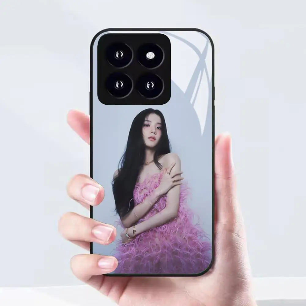 Фото Чехол для телефона Jisoo AMORTAGE S-singers-s для Xiaomi 17 15 14 13 12 Mi 11 X T Ultra Pro Lite 5G, черный, стеклянный №3