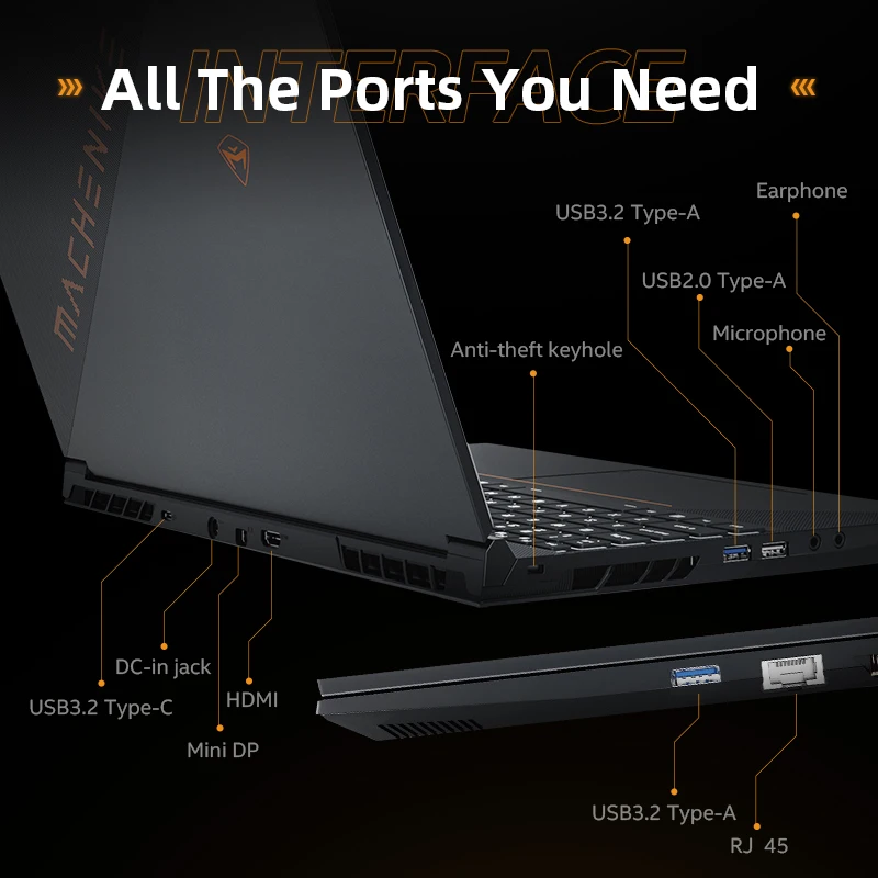 Игровой ноутбук Machenike S15 Core i7 12700H RTX3050Ti 144 Гц 15 6 дюймов FHD 16 ГБ 512 SSD ноутбуки