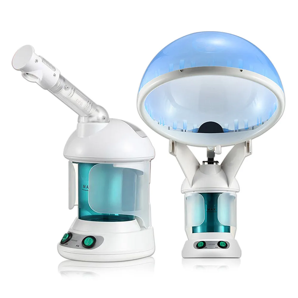 2 In 1 Hair Facial Steamer Air Humidifier Hot Nano Mist Moisturizing for Facial Sauna Hydration Skin Care Home Salon Vaporizador